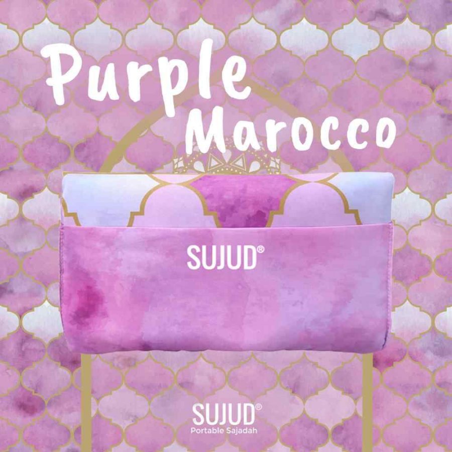poket sejadah purple morocco